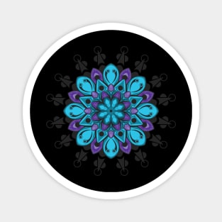 ornament style design purple Magnet